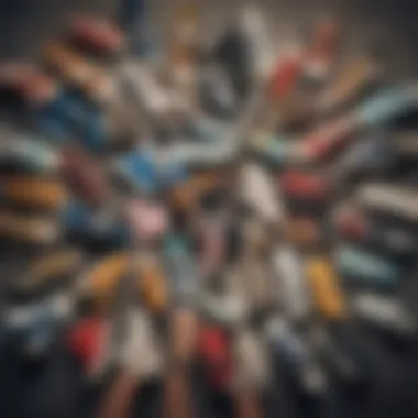 Material Variety in Simple OS Shoes Collage of various Simple OS shoe models highlighting material diversity