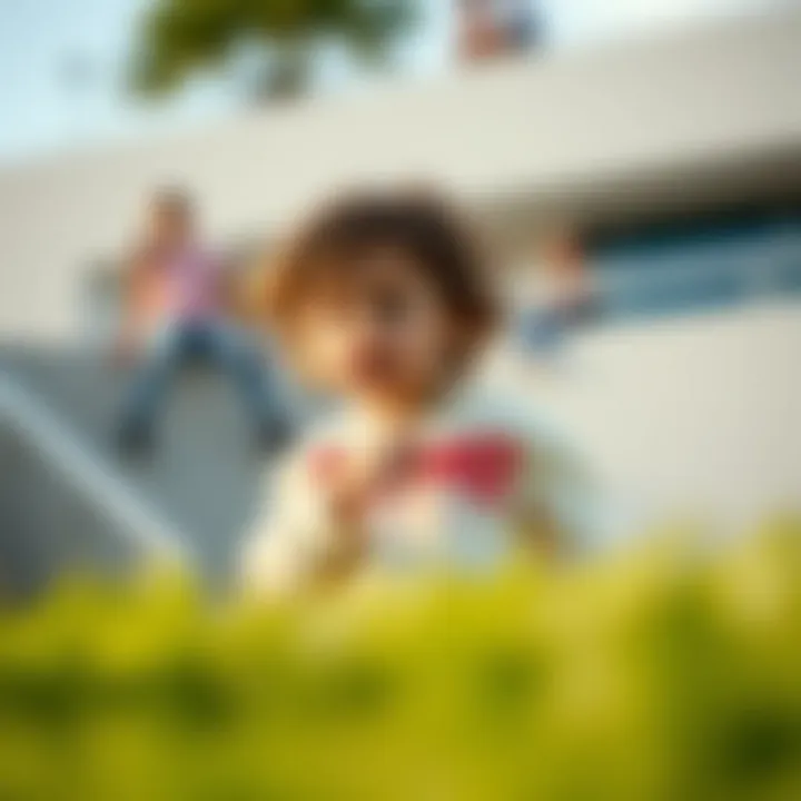 Comfort Meets Style in Thrasher Kidswear Child wearing comfortable Thrasher Kidswear during play