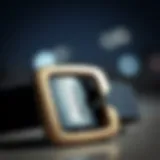 Durable Buckle and Fabric of Dickies Belt Close-up of a Dickies belt showcasing its durable buckle and fabric