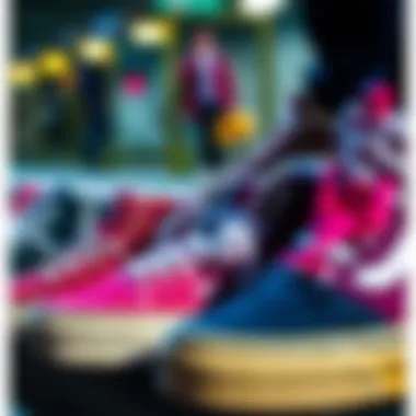 Evolution of Vans Skate Style An array of Vans shoes reflecting the evolution of skate style over decades