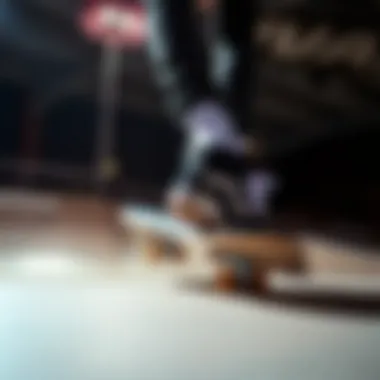 A skateboarder performing tricks in classic Vans footwear on a skate ramp