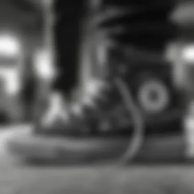 Design Features of Converse Shoes Close-up of Converse shoe design features