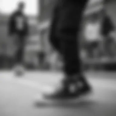 Individual Expression through Converse Footwear Group of skaters showcasing individual styles with Converse