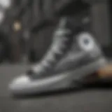 Classic Converse shoes on a skateboard