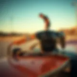 Fashion Meets Functionality: Von Zipper Sunglasses Stylish Von Zipper sunglasses on a skateboard