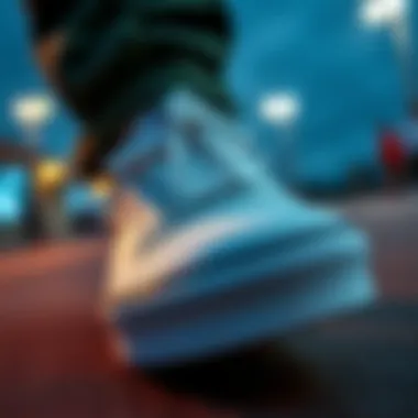 Close-up of the gumsole highlighting durability features
