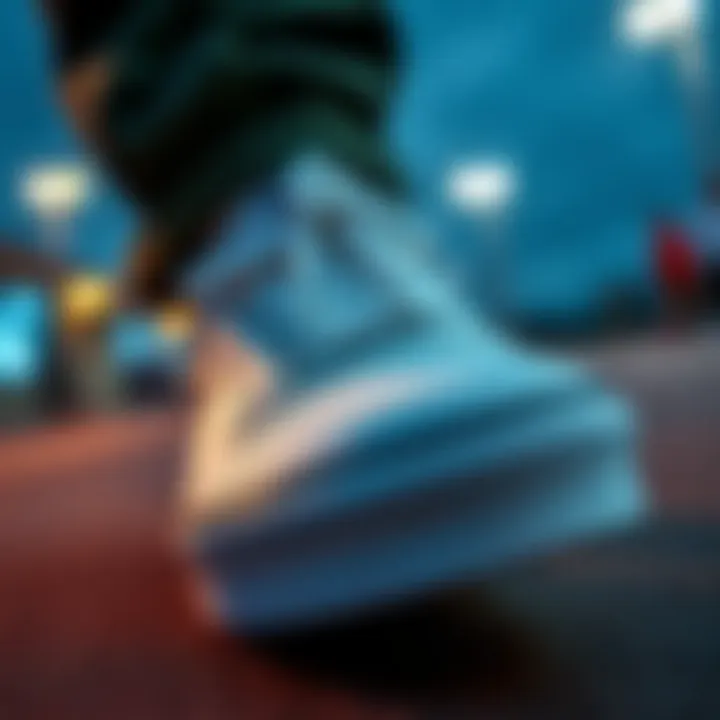 Close-up of the gumsole highlighting durability features