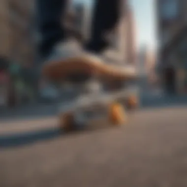 Modern Skateboard Featuring Z Flex Wheels Z Flex wheels integrated into a modern skateboard design