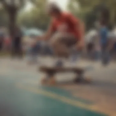 Evolution of Skateboarding Styles A timeline graphic illustrating the evolution of skateboarding styles and technology.