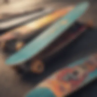 Diverse Skateboard Designs A selection of various skateboard designs