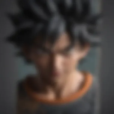 Intricate Goku Black Skateboard Deck Design Close-up of Goku Black skateboard deck highlighting intricate artwork and details.