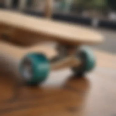 Craftsmanship Unveiled: Goodwood Deck Quality Side view of Goodwood skateboard deck highlighting its construction quality