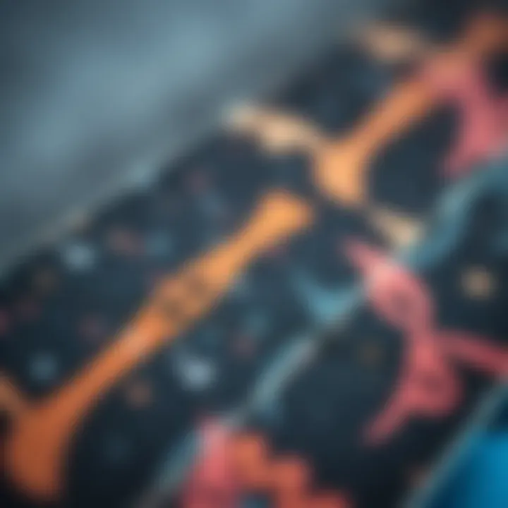 Close-up of grip tape texture