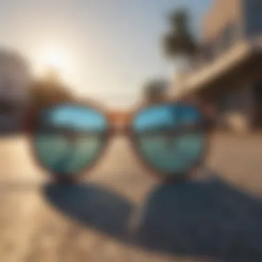 Sunglasses highlighting UV protection features