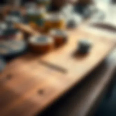 Close-up of high-quality skateboard materials, including wood and grip tape