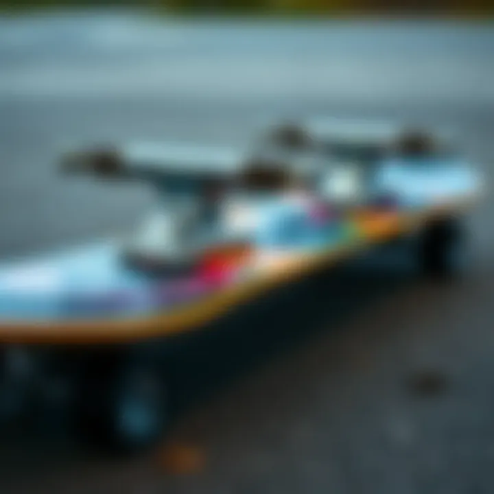 Skateboard with customized truck setup