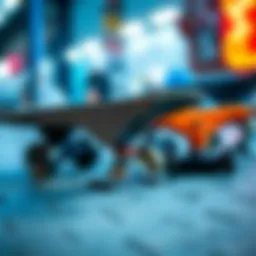 An array of skate trucks showcasing different designs