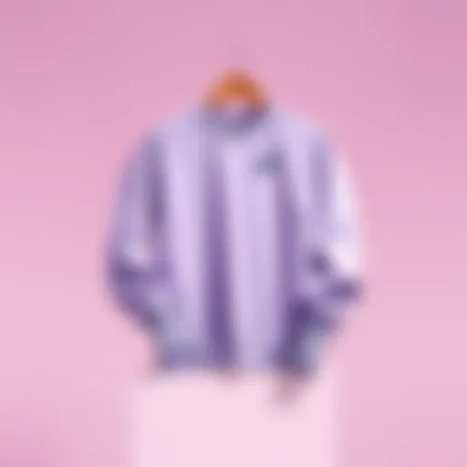 The Lavender Nike Crewneck displayed on a minimalist background