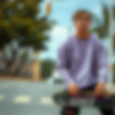 Sustainable practices showcased in the production of the Lavender Nike Crewneck