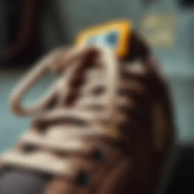 Close-up of high-performance materials used in Logan shoes