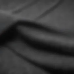 A close-up of the fabric texture of loose skate pants showcasing breathability and flexibility