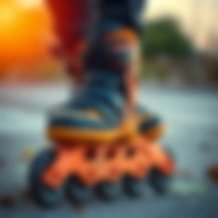 A collection of essential protective gear for inline skating