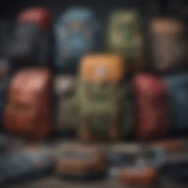 Diverse Backpack Selection A diverse selection of backpacks displayed online