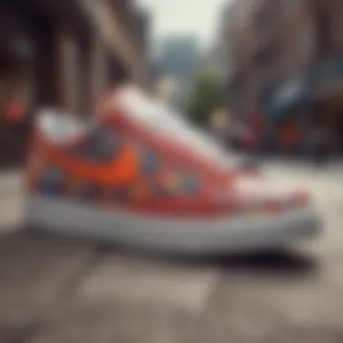 Intricate Design Features of Nike Blazer Low Top Detailed view of the Nike Blazer Low Top's design elements