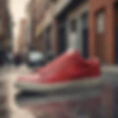 Sleek Urban Aesthetic of Nike Blazer Low Top Nike Blazer Low Top Sneaker in a stylish urban setting