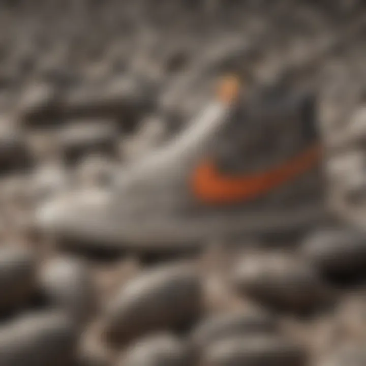 Close-up of Nike Blazer materials showcasing texture