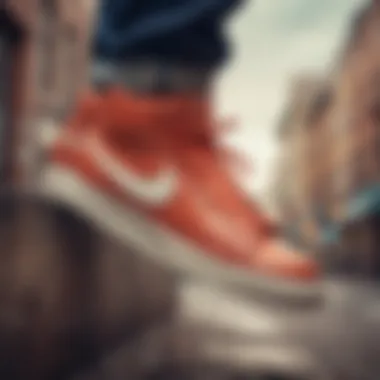 Nike Blazers in Urban Culture Artistic representation of Nike Blazers in urban settings