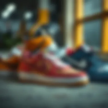 A stylish arrangement of Nike Everyday Lightweight footwear highlighting different colorways