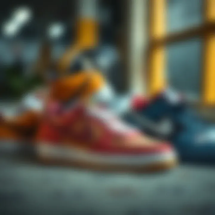 A stylish arrangement of Nike Everyday Lightweight footwear highlighting different colorways