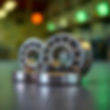 Visual comparison of ball bearing materials