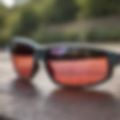 Close-up of Pit Viper sunglasses showcasing polarized lenses