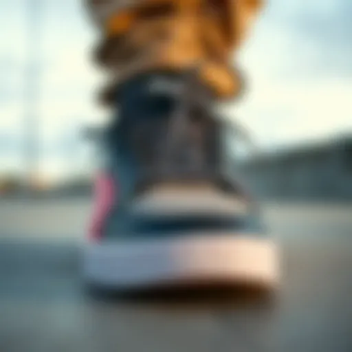 Innovative Design of Puma Skate Shoes A close-up view of Puma skate shoes showcasing their unique design and technology.