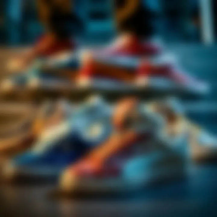 A collage of various Puma skate shoe models highlighting their diversity and cultural significance.