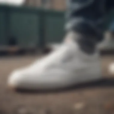 Ecological Considerations: Reebok Club C White Grey Ecological considerations with recycling Reebok Club C White Grey sneakers