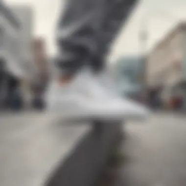 Fashionable Pairing with Reebok Club C White Grey Fashionable outfit showcasing style with Reebok Club C White Grey sneakers