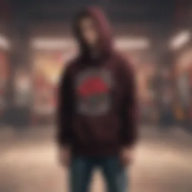 Symbolism and Influence: The Rose Hoodie and Skate Culture An artistic representation of the Riot Society Rose Hoodie against a backdrop of skate culture symbols.