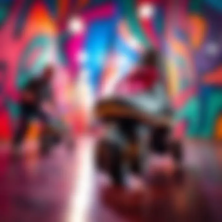 User Experiences with Roces Aggressive Skates User testimonials and reviews displayed on a vibrant background related to Roces skates