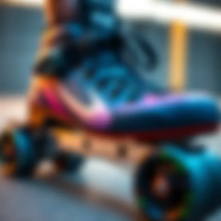 Innovative Technology of Rollr Grl Skates Close-up of Rollr Grl technology highlighting performance features