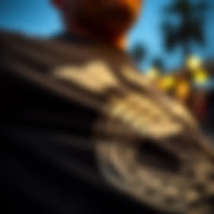 Intricate Design of Salty Crew Chasing Tail T-Shirt Close-up view of the Salty Crew Chasing Tail T-Shirt showcasing intricate design details