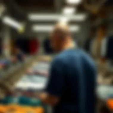 Ethical t-shirt production processes depicted through visuals