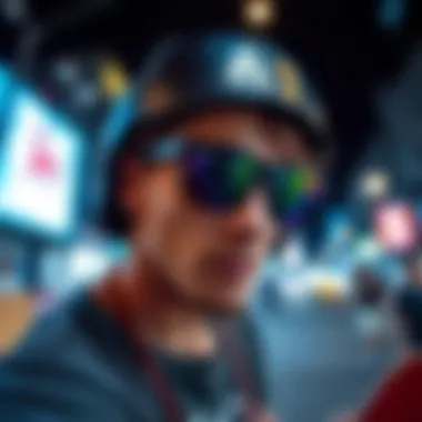 Skateboarding Meets Style with Dragoneyewear Skateboarder wearing Dragoneyewear products in an urban setting