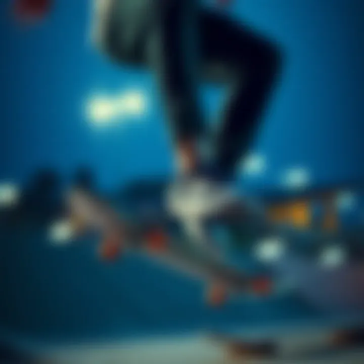 Performance in Action A skateboarder performing tricks while wearing the Nike Zoom Air Stefan Janoski.