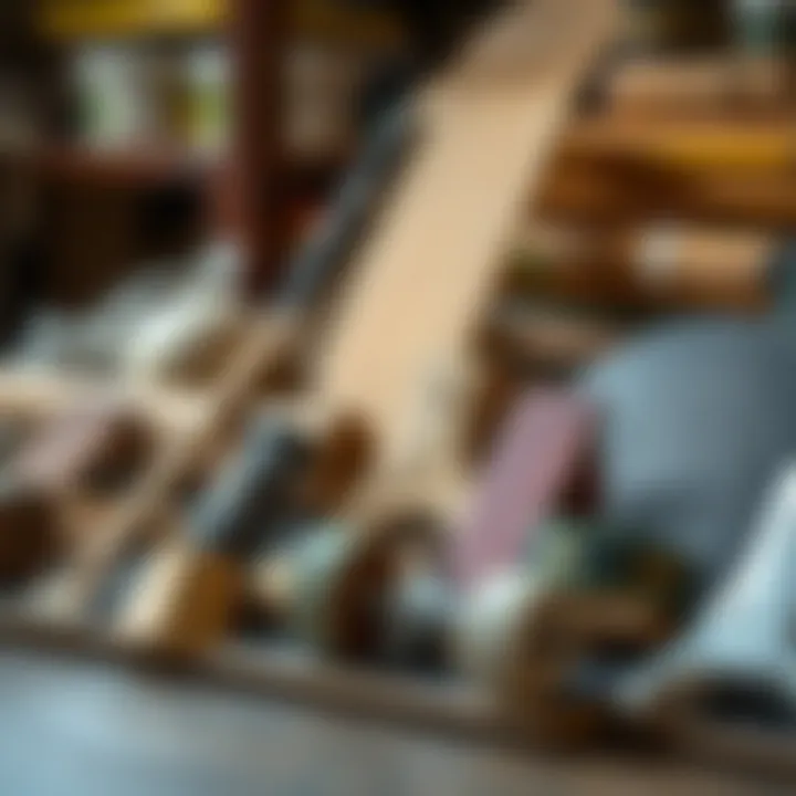 Selection of Skateboarding Materials Various materials used in skateboarding