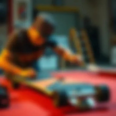 Assembling a Complete Element Board Skater assembling a complete element board