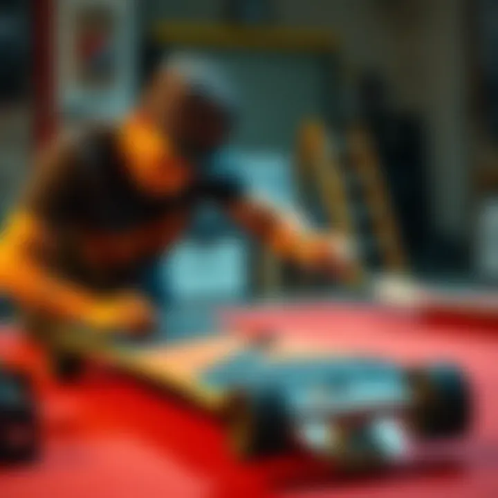 Assembling a Complete Element Board Skater assembling a complete element board