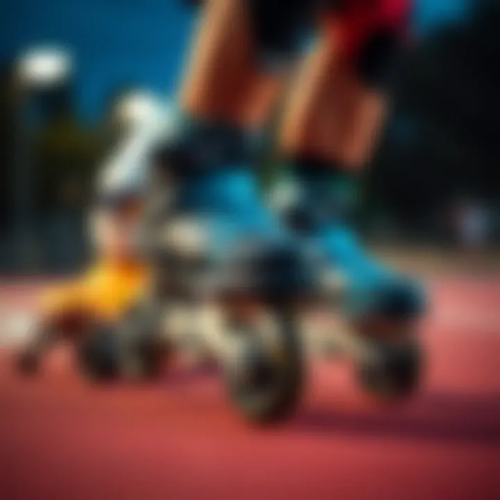 Comparison of speed and maneuverability between three-wheel and four-wheel skates.